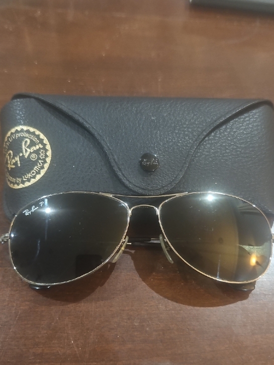 Ray-Ban Accessories - Ray-Ban Polarized Aviator Sunglasses in Black and Silver Gradient